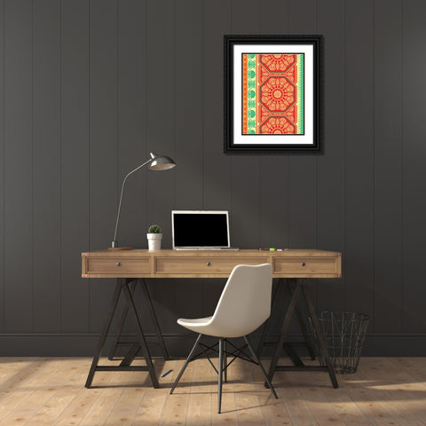 Patterns G Black Ornate Wood Framed Art Print with Double Matting by Grey, Jace