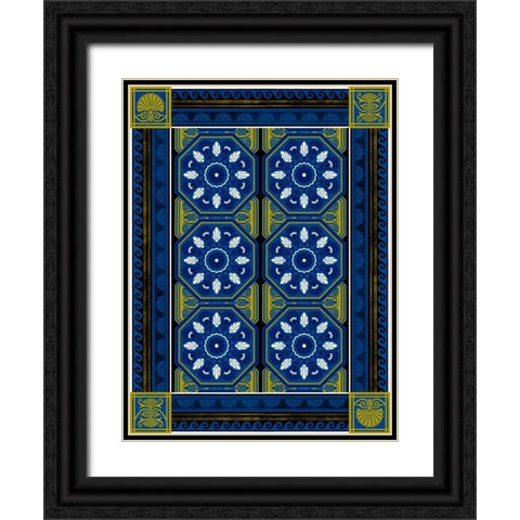 Patterns K Black Ornate Wood Framed Art Print with Double Matting by Grey, Jace