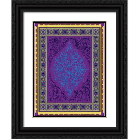 Patterns L Black Ornate Wood Framed Art Print with Double Matting by Grey, Jace