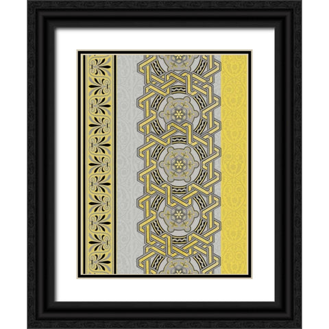 Patterns R Black Ornate Wood Framed Art Print with Double Matting by Grey, Jace