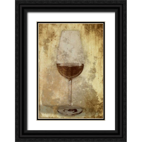 Glass Black Ornate Wood Framed Art Print with Double Matting by Grey, Jace