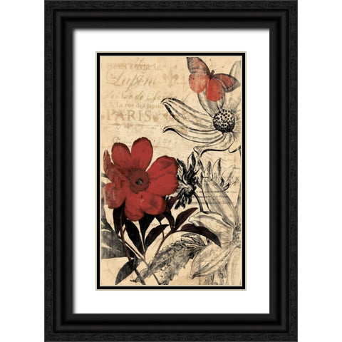 Paris A Black Ornate Wood Framed Art Print with Double Matting by Grey, Jace