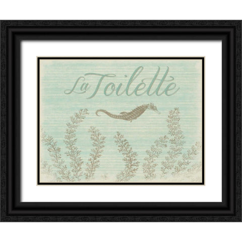 La toilette D Black Ornate Wood Framed Art Print with Double Matting by Grey, Jace
