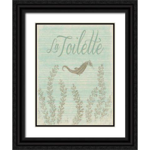 La Toilette Black Ornate Wood Framed Art Print with Double Matting by Grey, Jace