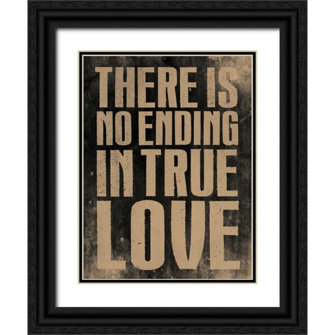 No Ending B Black Ornate Wood Framed Art Print with Double Matting by Grey, Jace