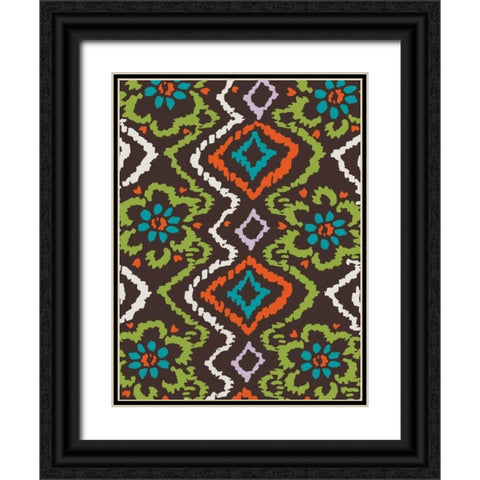 Flow Black Ornate Wood Framed Art Print with Double Matting by Grey, Jace
