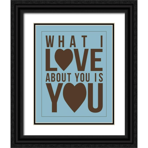 Text A3 Black Ornate Wood Framed Art Print with Double Matting by Grey, Jace