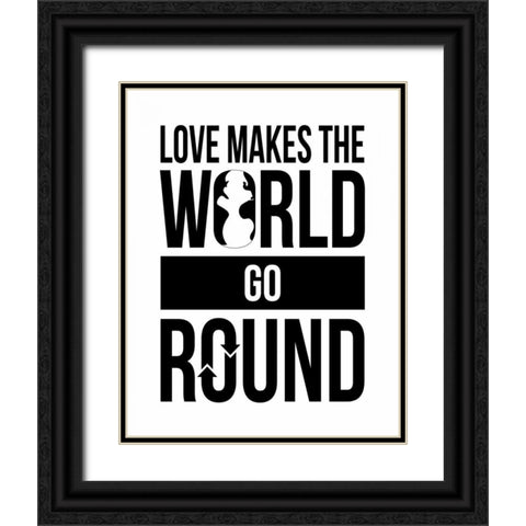 Text C Black Ornate Wood Framed Art Print with Double Matting by Grey, Jace