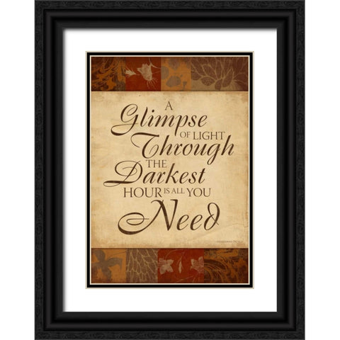 Inspirational B Black Ornate Wood Framed Art Print with Double Matting by Grey, Jace