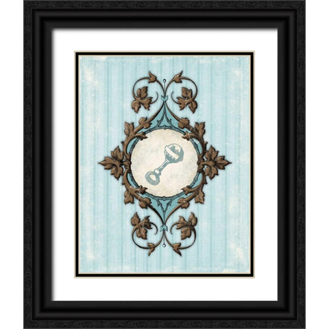 Rattle A Black Ornate Wood Framed Art Print with Double Matting by Grey, Jace