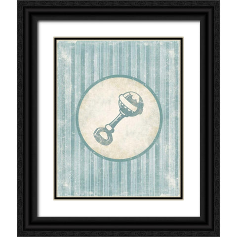 Rattle Black Ornate Wood Framed Art Print with Double Matting by Grey, Jace