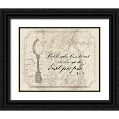 Spoon Quote Black Ornate Wood Framed Art Print with Double Matting by Grey, Jace