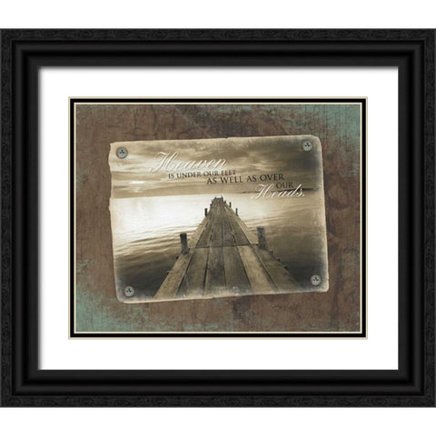 Heaven Black Ornate Wood Framed Art Print with Double Matting by Grey, Jace