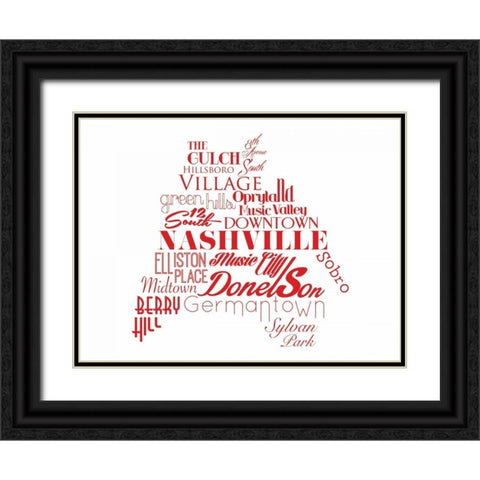 Nashville Black Ornate Wood Framed Art Print with Double Matting by Grey, Jace