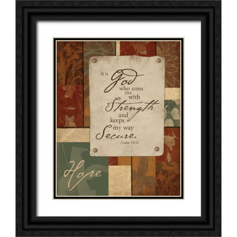 Hope Black Ornate Wood Framed Art Print with Double Matting by Grey, Jace