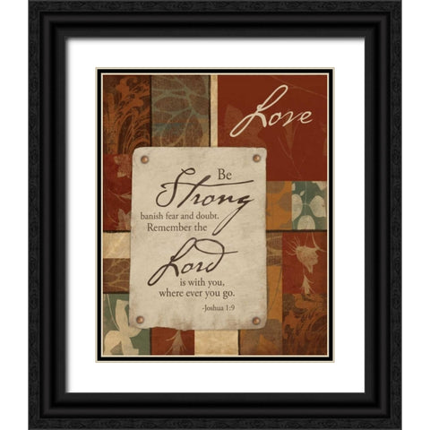 Love B Black Ornate Wood Framed Art Print with Double Matting by Grey, Jace