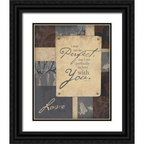 Love 2 Black Ornate Wood Framed Art Print with Double Matting by Grey, Jace