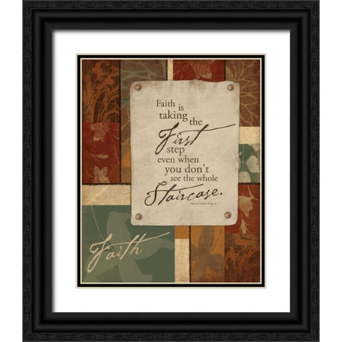 Faith Black Ornate Wood Framed Art Print with Double Matting by Grey, Jace