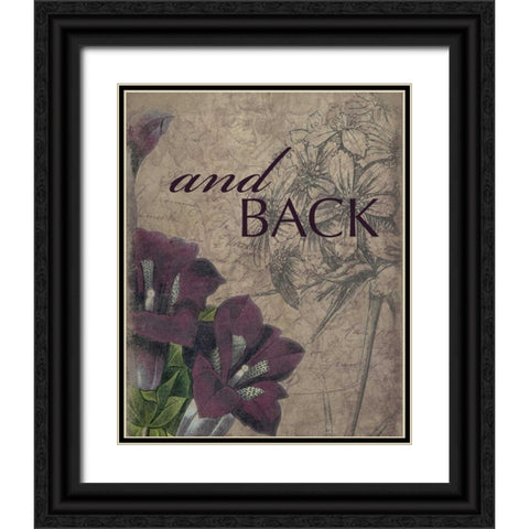and_back Black Ornate Wood Framed Art Print with Double Matting by Grey, Jace