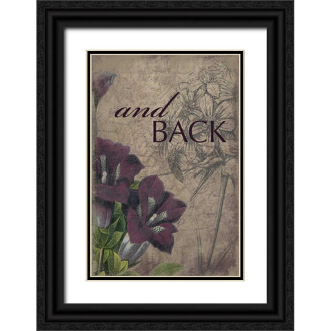 and_back Black Ornate Wood Framed Art Print with Double Matting by Grey, Jace