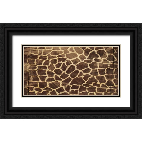 Animal Print 3 Black Ornate Wood Framed Art Print with Double Matting by Grey, Jace