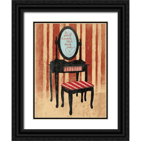Wonderful Black Ornate Wood Framed Art Print with Double Matting by Grey, Jace