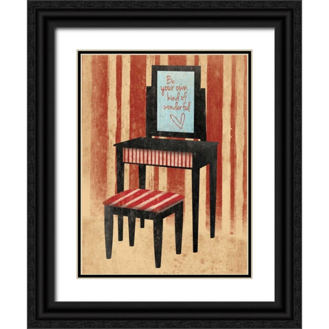 Be Yourself Black Ornate Wood Framed Art Print with Double Matting by Grey, Jace