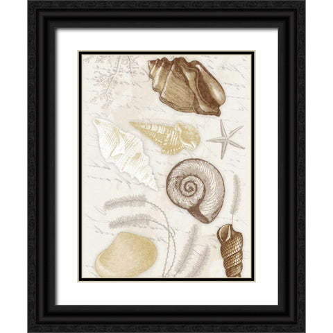 Shells Mate Black Ornate Wood Framed Art Print with Double Matting by Grey, Jace