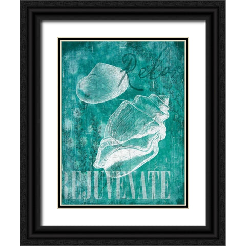 Relax Rejuvenate Black Ornate Wood Framed Art Print with Double Matting by Grey, Jace