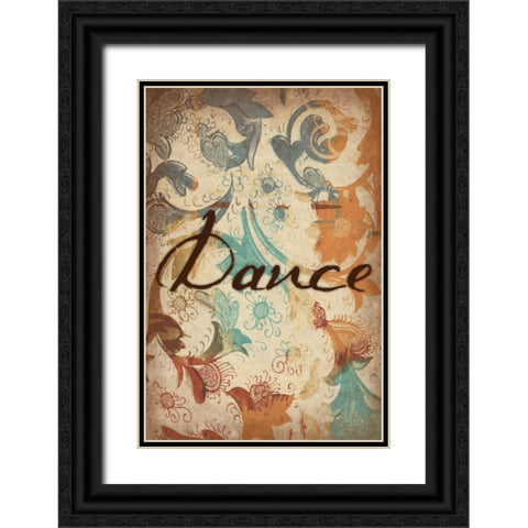 Dance Black Ornate Wood Framed Art Print with Double Matting by Grey, Jace