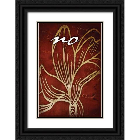 RED_no Black Ornate Wood Framed Art Print with Double Matting by Grey, Jace