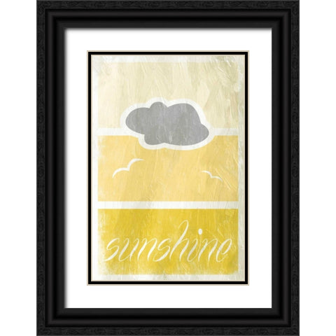 Sunshine B6 Black Ornate Wood Framed Art Print with Double Matting by Grey, Jace