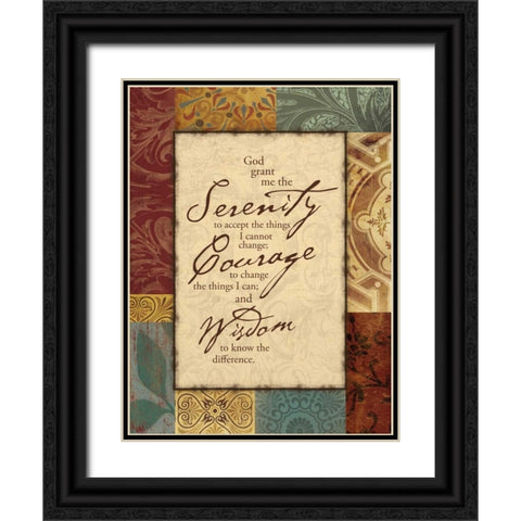 Serenity Black Ornate Wood Framed Art Print with Double Matting by Grey, Jace