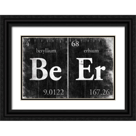 BeEr Black Ornate Wood Framed Art Print with Double Matting by Grey, Jace