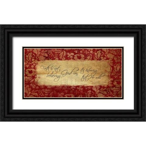 Faith Black Ornate Wood Framed Art Print with Double Matting by Grey, Jace