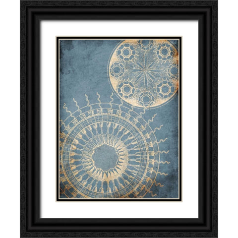 Coastal Patterns Black Ornate Wood Framed Art Print with Double Matting by Grey, Jace