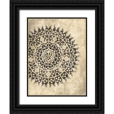Coastal Patterns Dark Mate Black Ornate Wood Framed Art Print with Double Matting by Grey, Jace