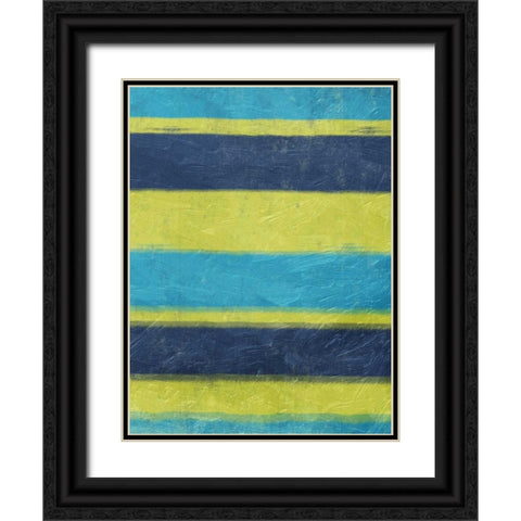 Cool Hues Black Ornate Wood Framed Art Print with Double Matting by Grey, Jace