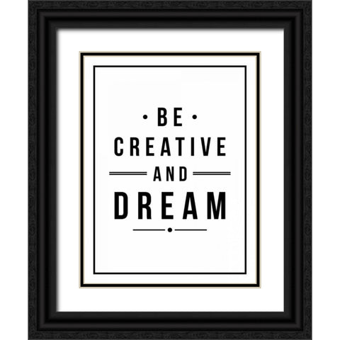 Be creative Black Ornate Wood Framed Art Print with Double Matting by Grey, Jace