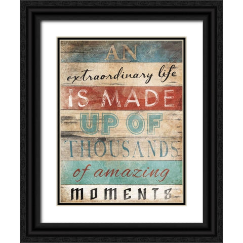 An Extraordinary Black Ornate Wood Framed Art Print with Double Matting by Grey, Jace