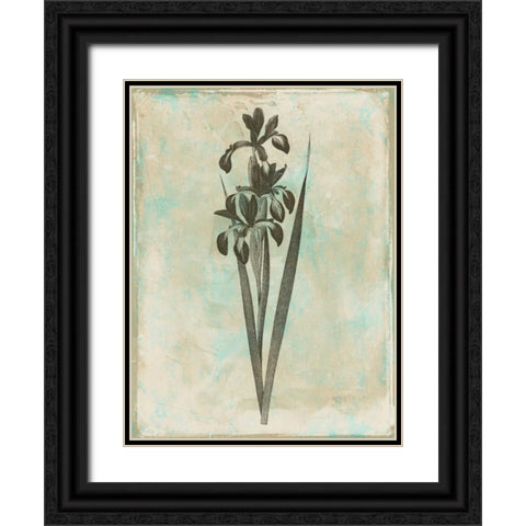 Earthy Floral Blend Black Ornate Wood Framed Art Print with Double Matting by Grey, Jace