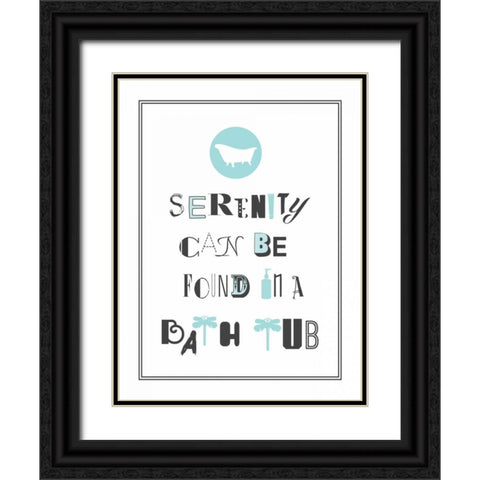 Serenity 2 Black Ornate Wood Framed Art Print with Double Matting by Grey, Jace