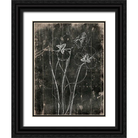 Black Wood Black Ornate Wood Framed Art Print with Double Matting by Grey, Jace