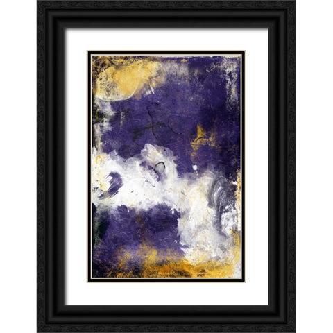 Purple Galaxy Black Ornate Wood Framed Art Print with Double Matting by Grey, Jace