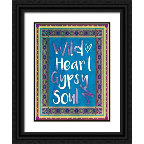 Wild Heart Black Ornate Wood Framed Art Print with Double Matting by Grey, Jace