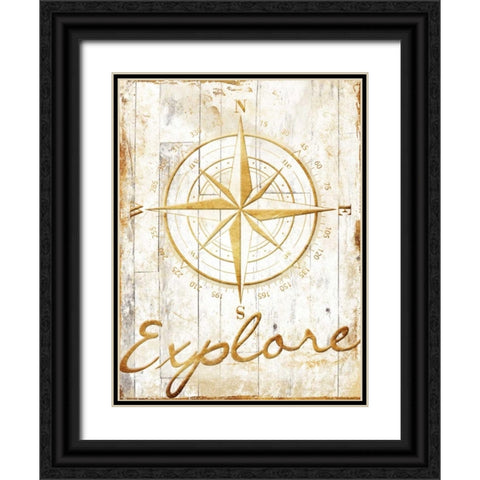 Explore Your Gold Black Ornate Wood Framed Art Print with Double Matting by Grey, Jace