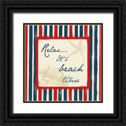 Relax Black Ornate Wood Framed Art Print with Double Matting by Grey, Jace