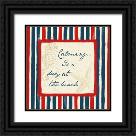 Calming Black Ornate Wood Framed Art Print with Double Matting by Grey, Jace