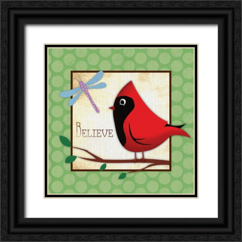 Believe Black Ornate Wood Framed Art Print with Double Matting by Grey, Jace