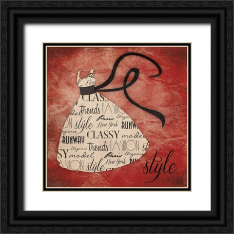 Fashion mate Black Ornate Wood Framed Art Print with Double Matting by Grey, Jace